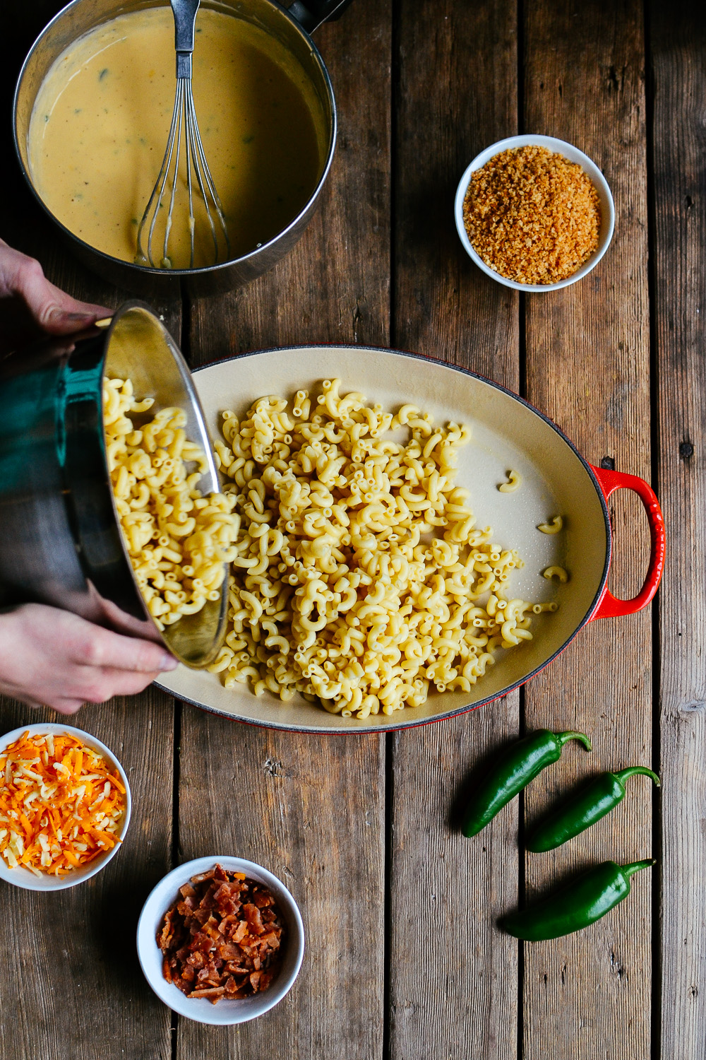 (baked) jalapeno macaroni and cheese