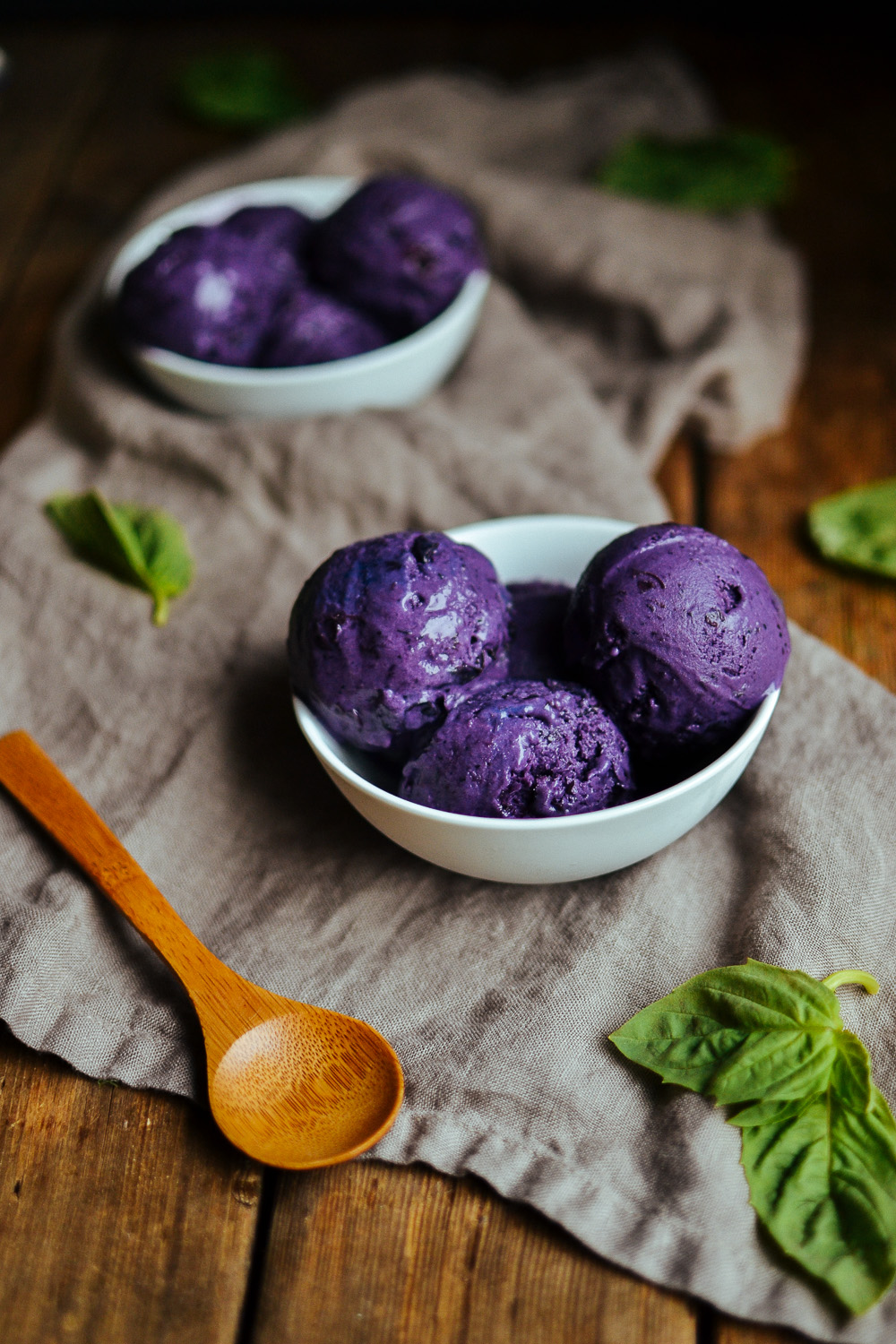 blueberry basil ice cream