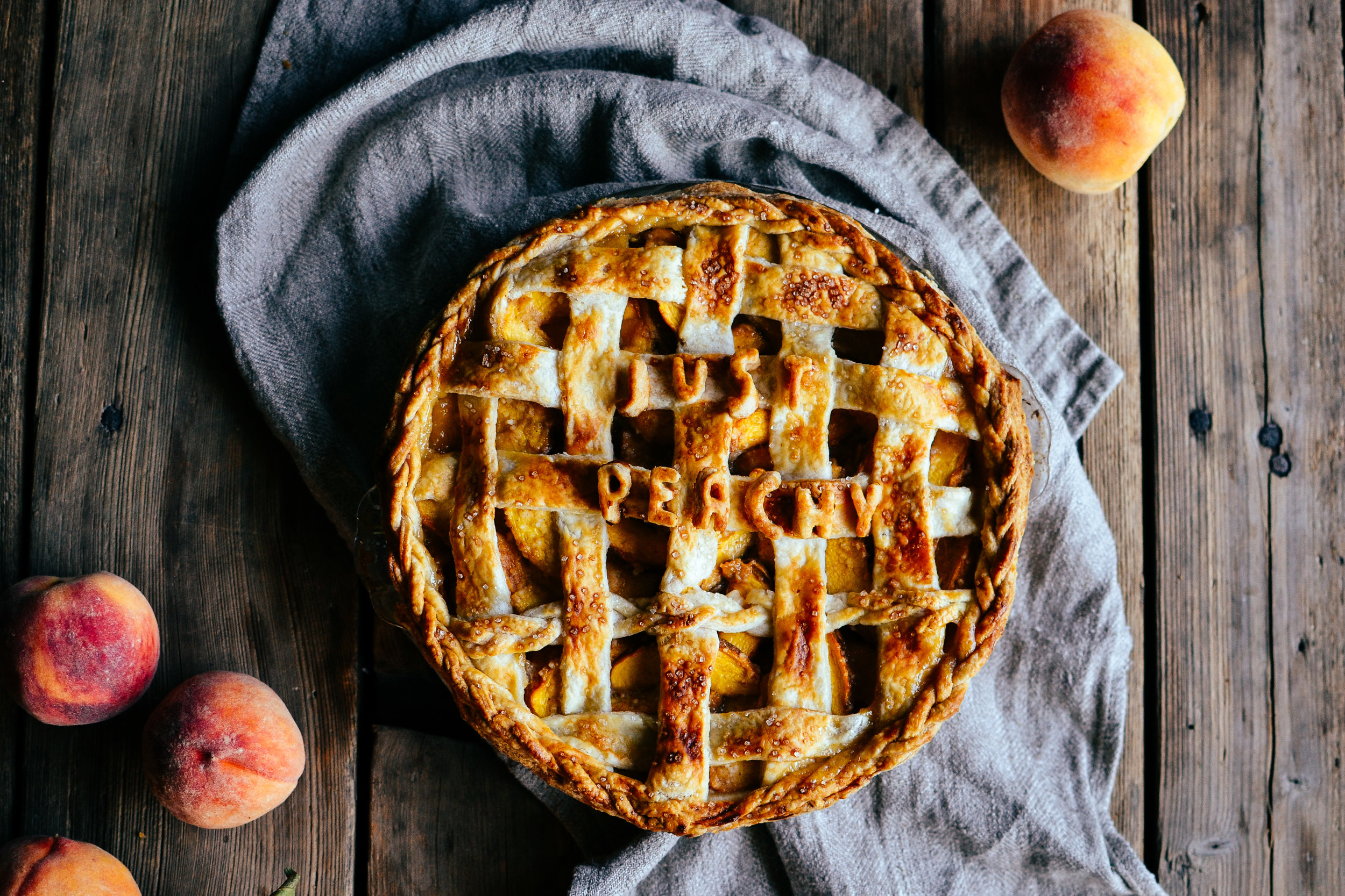 (award-winning) ginger peach pie
